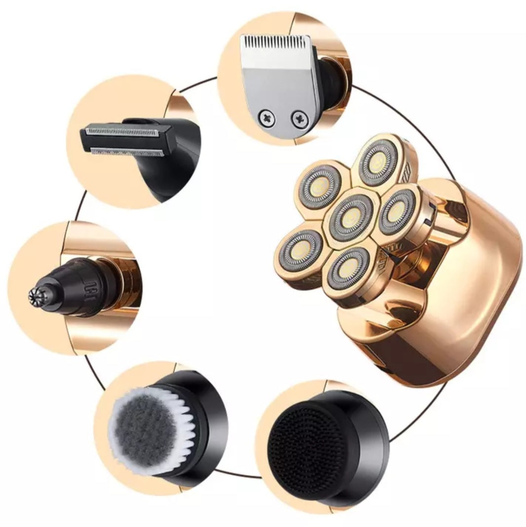 Electric Shaver 6 Head Beard Grooming Kit for Men