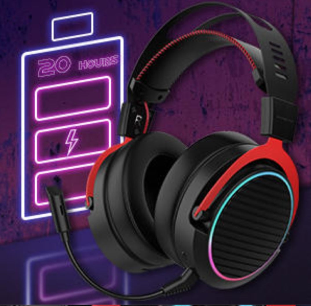 Gaming Headset 2.4G Wireless+Wired 3.5mm Headphone 3D Adjustable  image 8