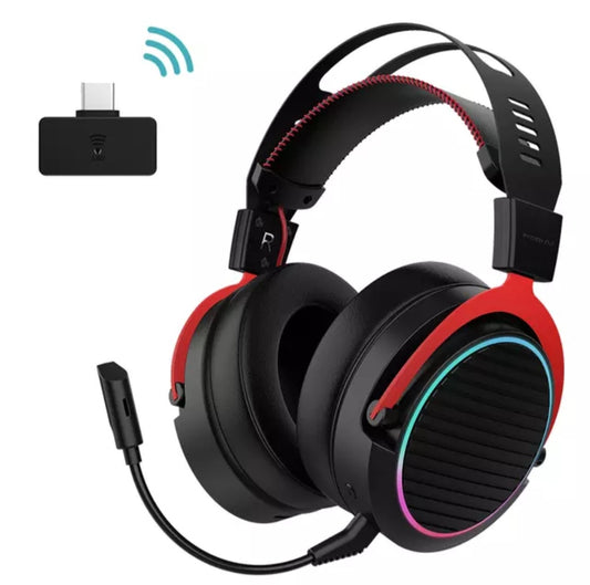 Gaming Headset 2.4G Wireless+Wired 3.5mm Headphone 3D Adjustable  image 0