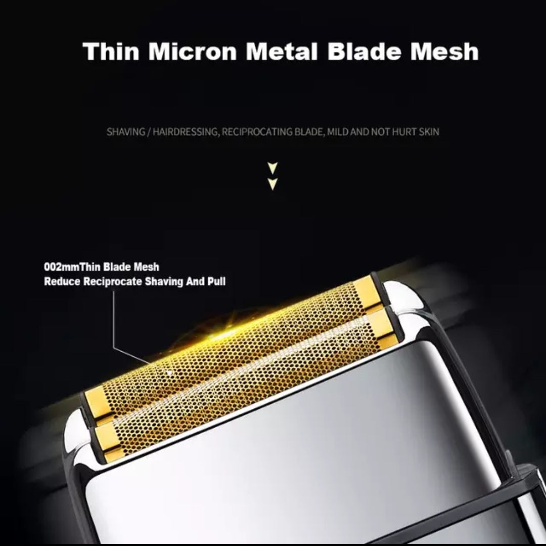 Titanium Foil Metel Head Lithium Electric Zero Shaver image 5