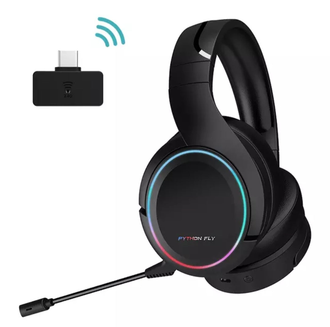Python Fly X6 Pro 2.4G Wireless Gaming Headset with 3D Stereo Surround Sound  image 0