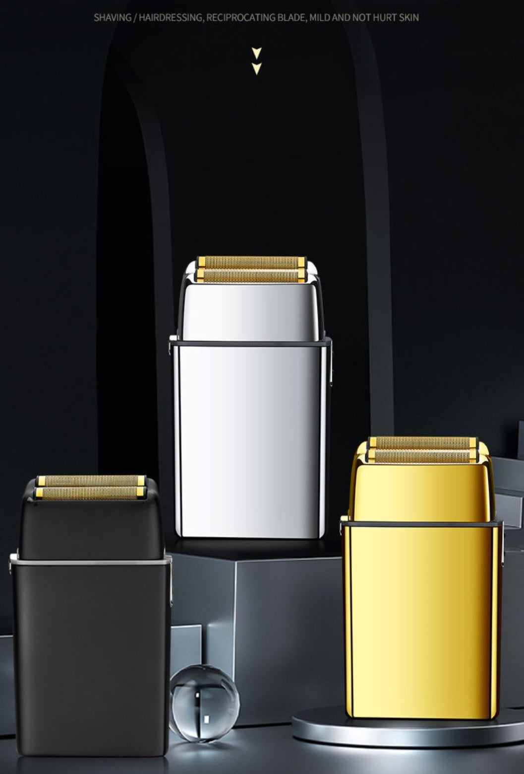 Titanium Foil Metel Head Lithium Electric Zero Shaver image 1