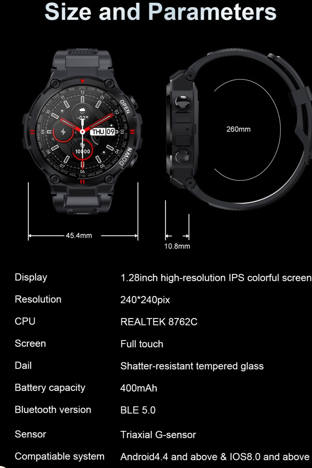 Quality Smartwatch Health Fitness Tracker IOS & Android image 12