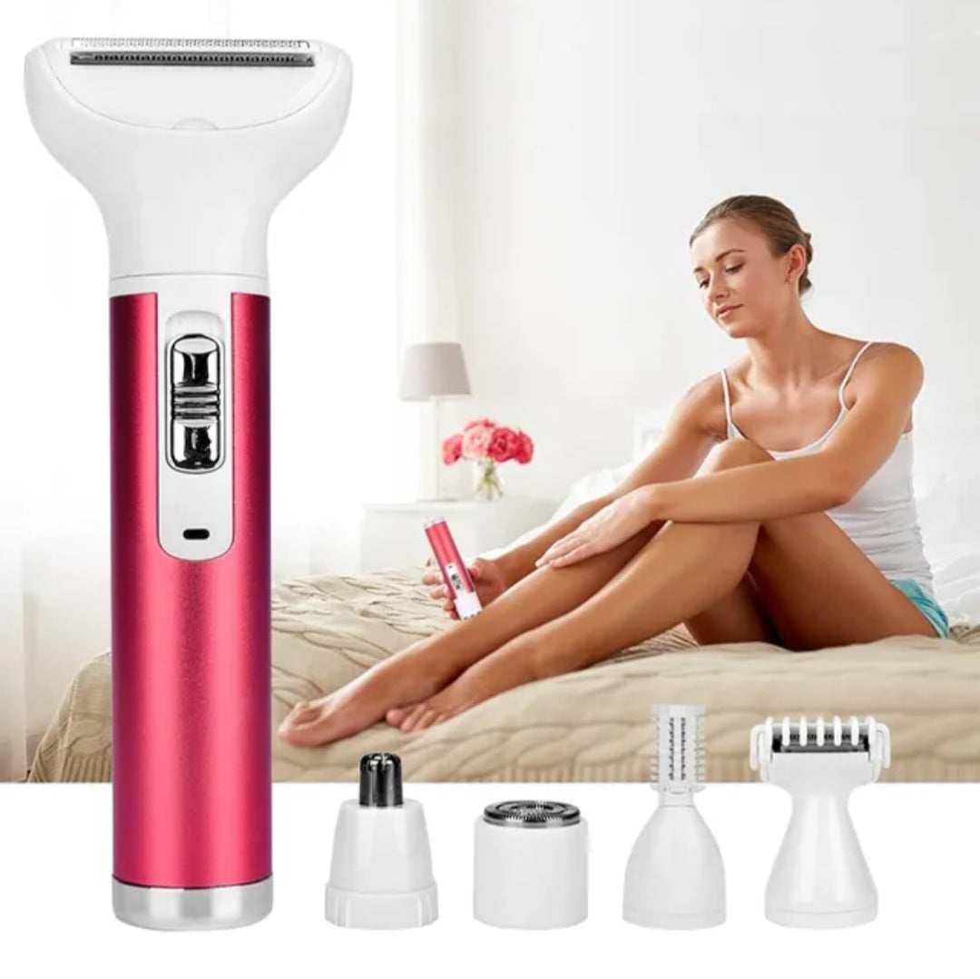Women Electric Razor, Cordless 5-in-1 Rechargeable Bikini Trimmer Hair Remover image 0