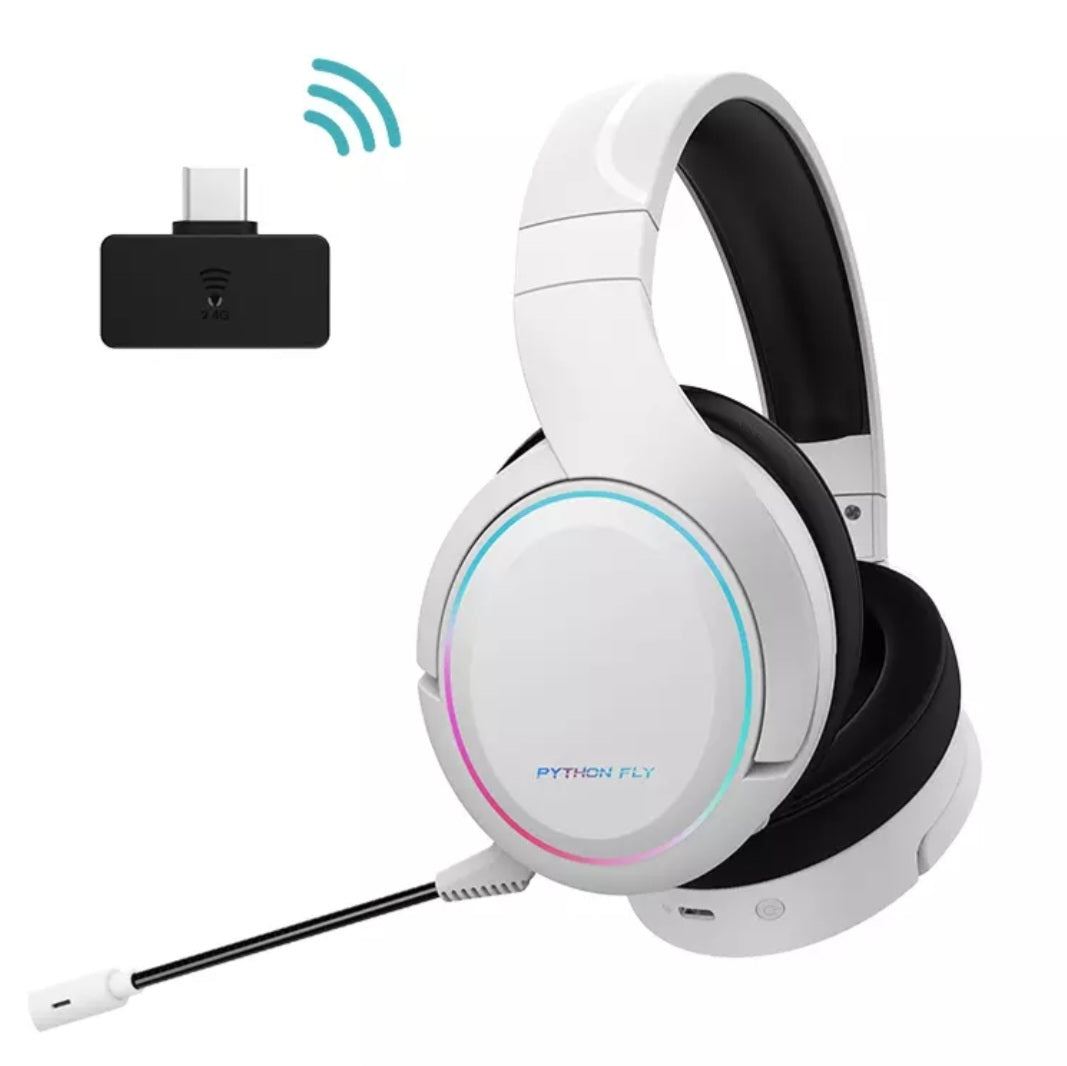 Python Fly X6 Pro 2.4G Wireless Gaming Headset with 3D Stereo Surround Sound  image 1