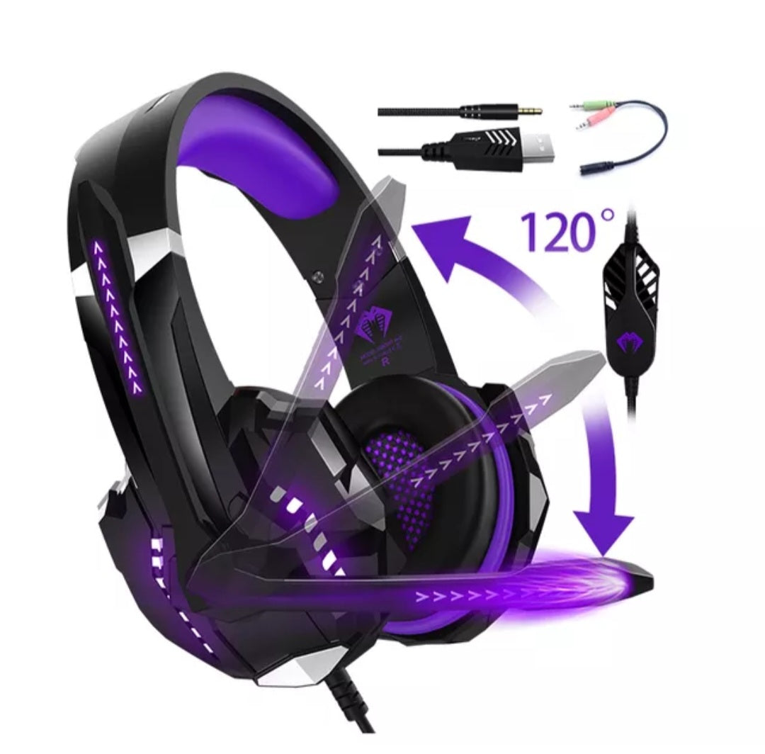 G9000 Pro Gaming Headphones 7.1 Surround Sound Noise Canceling Mic image 3