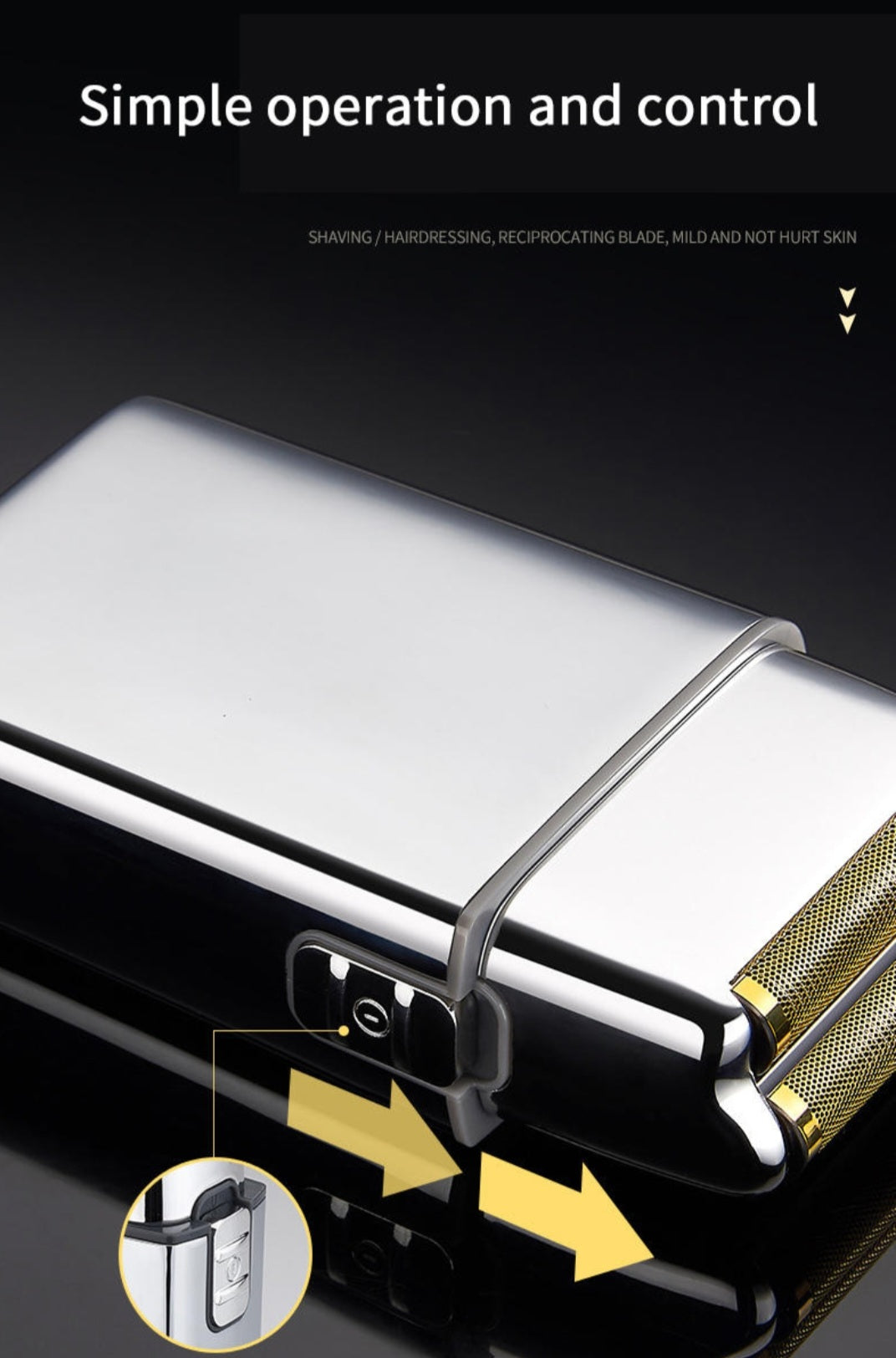 Titanium Foil Metel Head Lithium Electric Zero Shaver image 3