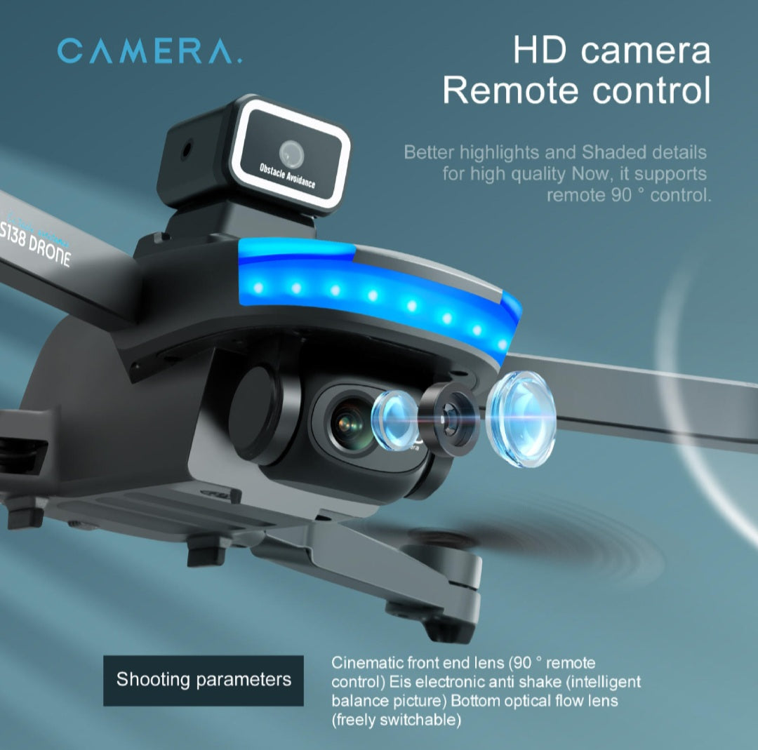 Professional Dual Camera wide Angle Obstacle Avoidence S138 Drone Gift image 9
