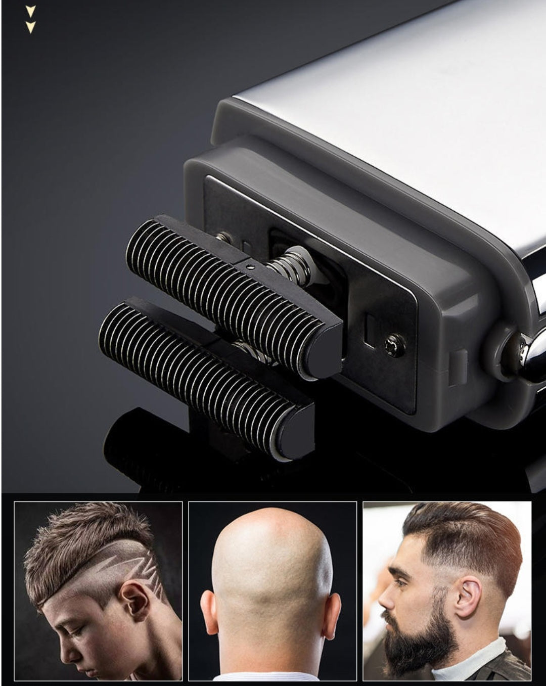 Titanium Foil Metel Head Lithium Electric Zero Shaver image 7