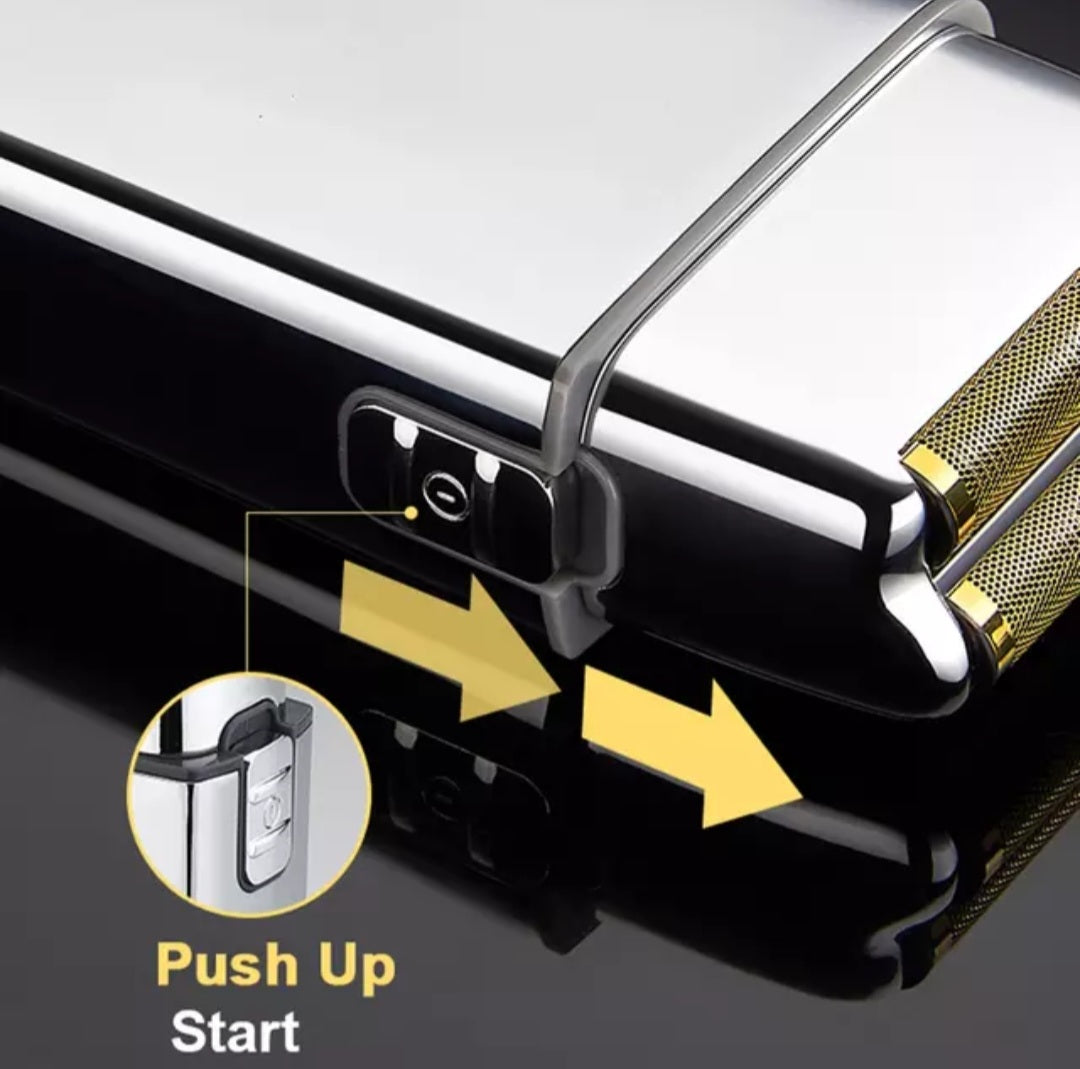 Titanium Foil Metel Head Lithium Electric Zero Shaver image 4