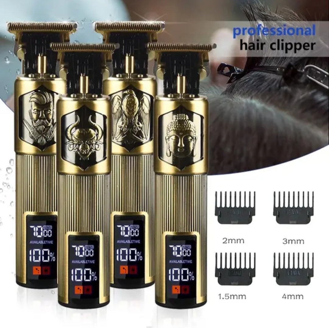 High Quality Lcd Power Display Electric Cordless Hair Beard Trimmer image 2