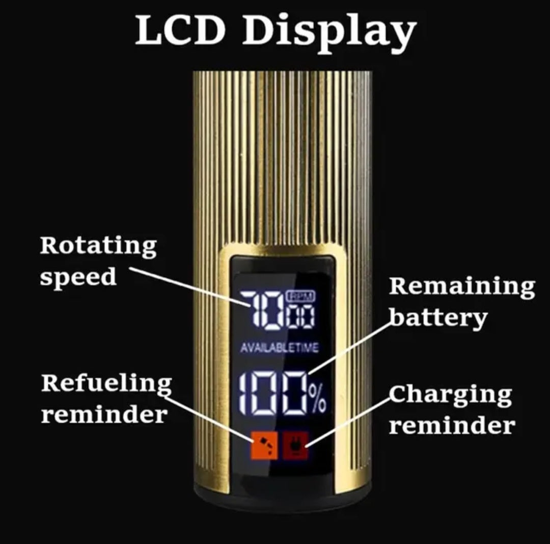 High Quality Lcd Power Display Electric Cordless Hair Beard Trimmer image 1