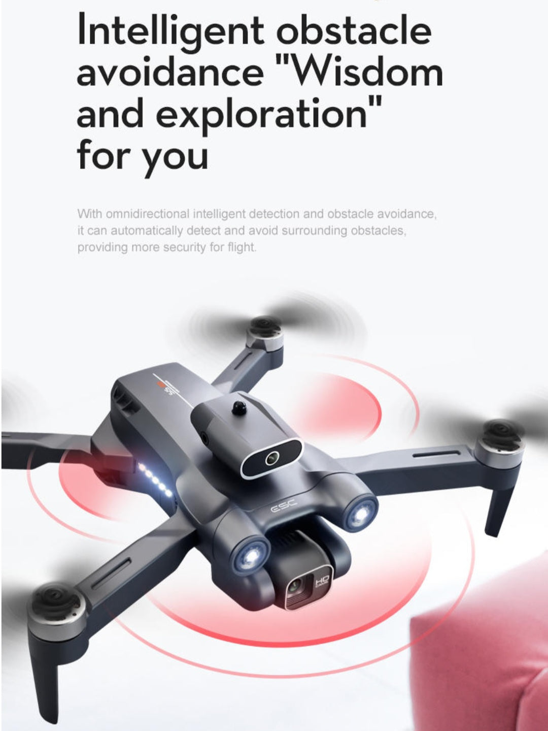 S1S Foldable Drone Brushless Motor Obstacle Avoidence Drone Gift image 1