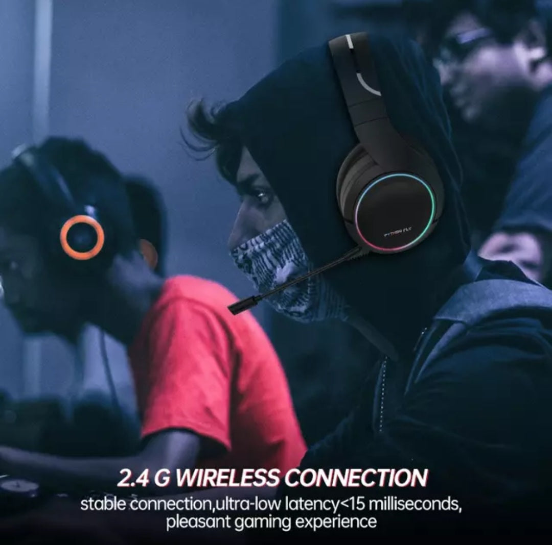 Python Fly X6 Pro 2.4G Wireless Gaming Headset with 3D Stereo Surround Sound  image 5