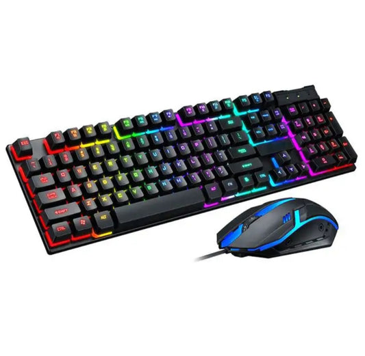 Gaming Keyboard Mouse USB Wired Backlight Keyboard Set image 0