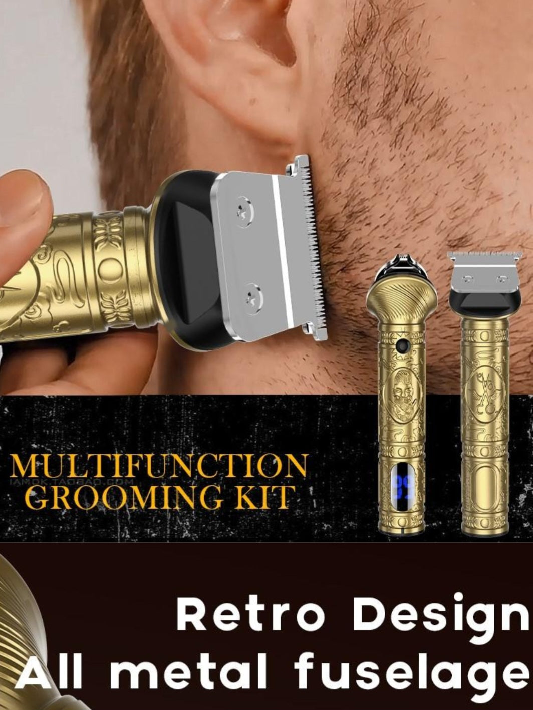 6 in 1 Beard Grooming Kit Electric Shavers, Body Nose Hair Trimmers T-Blade Clip image 10
