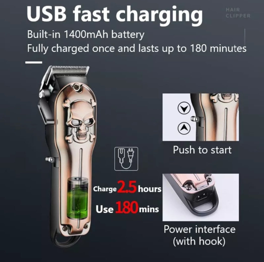 LCD Diaplay Haircut Adjustable Beard Trimming Grooming Machine for Men image 1