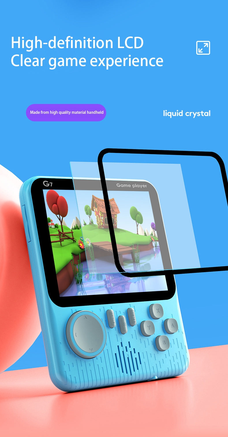 New G7 Classic Retro Video Games Console 3.5" Color Screen Built-In 666 Games  image 8