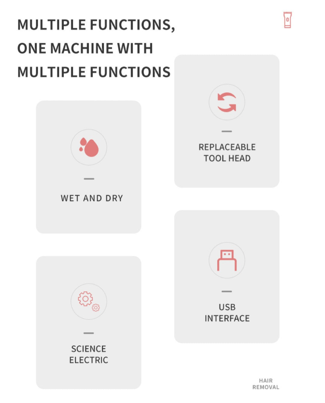 Women Electric Razor, Cordless 5-in-1 Rechargeable Bikini Trimmer Hair Remover image 6