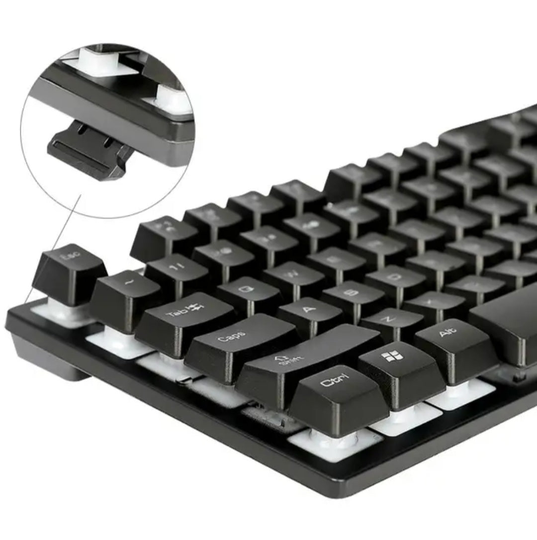 Gaming Keyboard Mouse USB Wired Backlight Keyboard Set image 6
