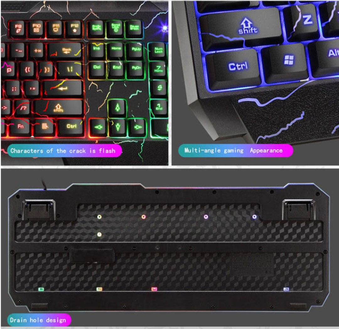 Backlight Gaming  Keyboard PC Mouse Combo image 5