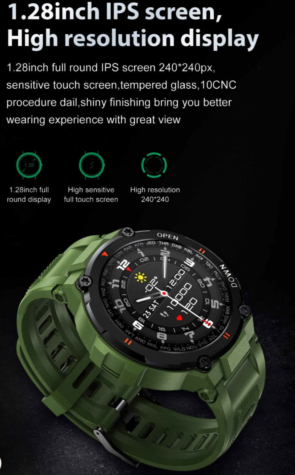 Quality Smartwatch Health Fitness Tracker IOS & Android image 6