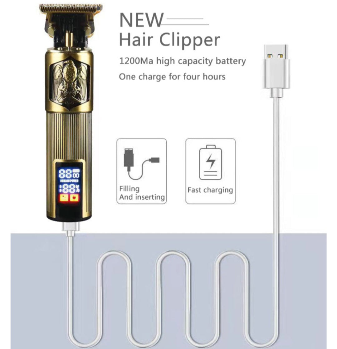 High Quality Lcd Power Display Electric Cordless Hair Beard Trimmer image 3