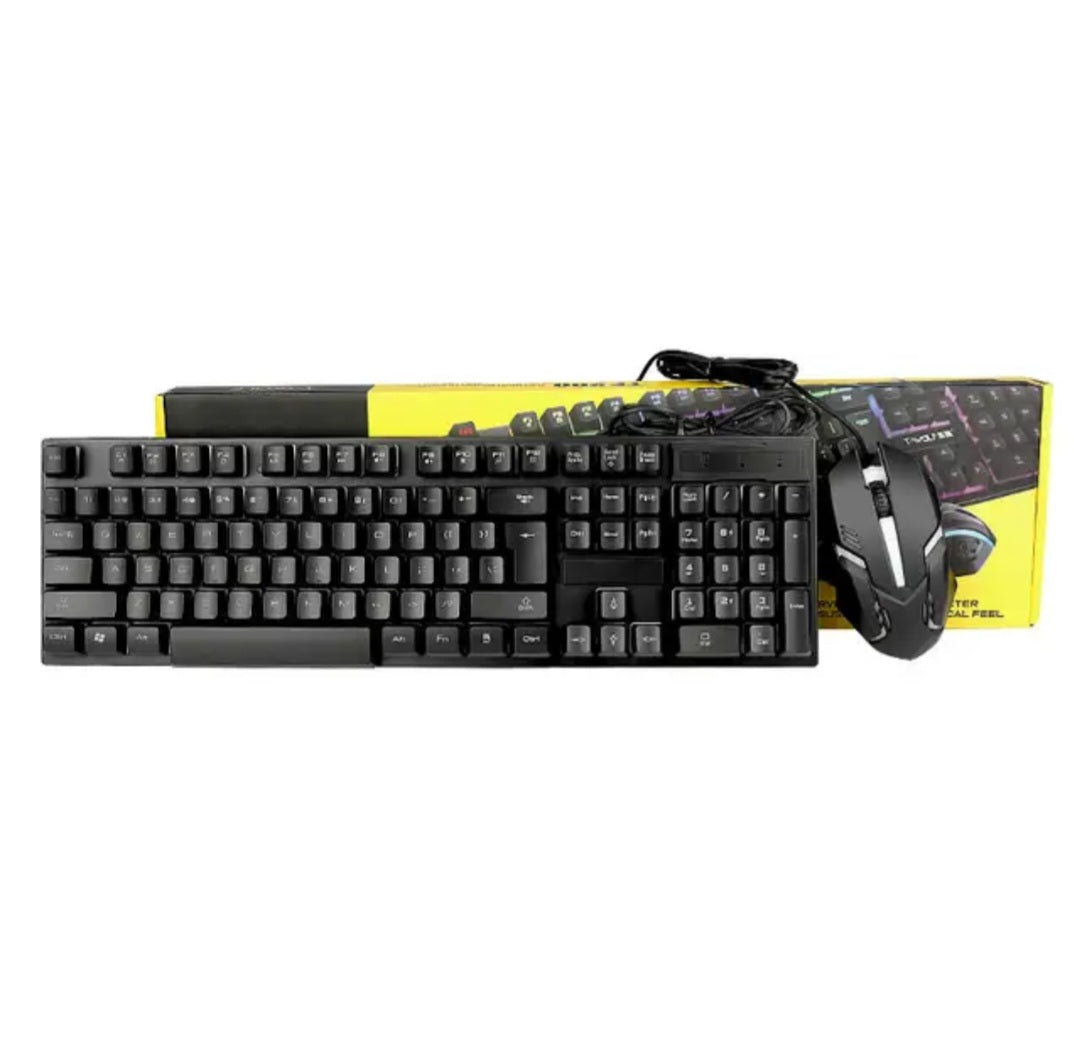 Gaming Keyboard Mouse USB Wired Backlight Keyboard Set image 7
