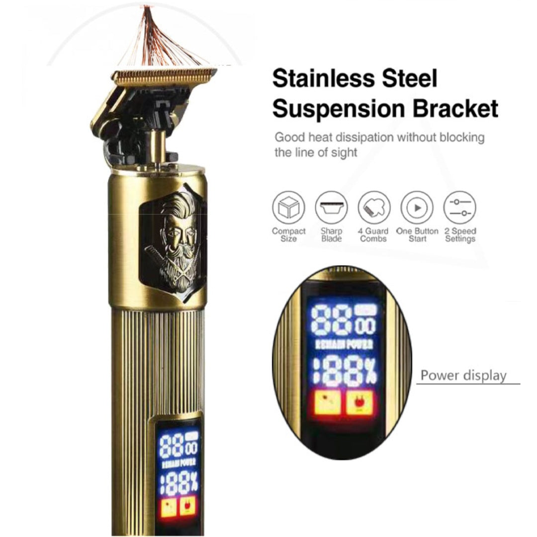 High Quality Lcd Power Display Electric Cordless Hair Beard Trimmer image 4