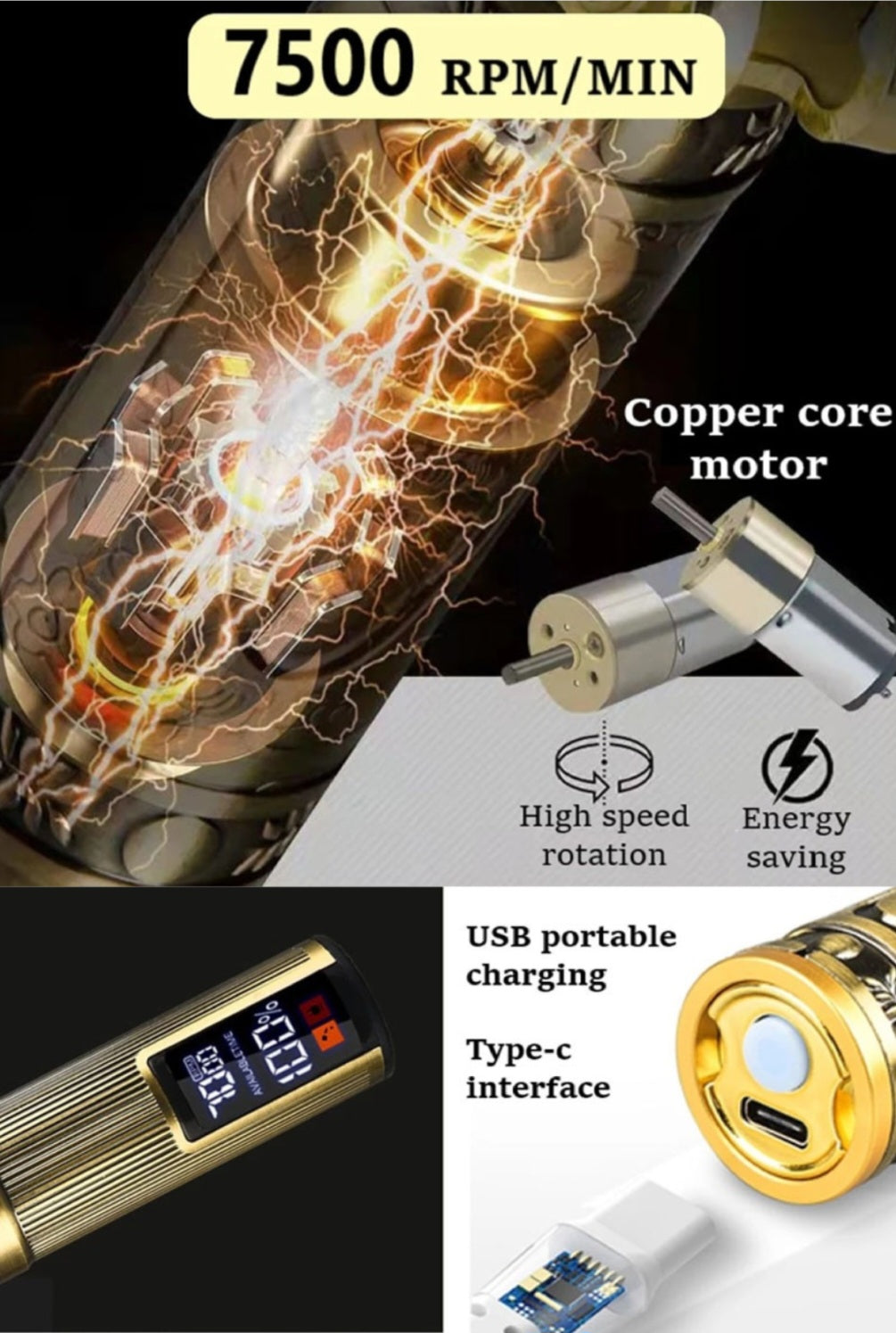 High Quality Lcd Power Display Electric Cordless Hair Beard Trimmer image 6