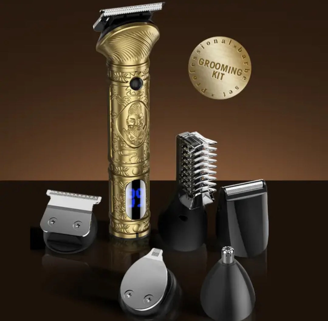 6 in 1 Beard Grooming Kit Electric Shavers, Body Nose Hair Trimmers T-Blade Clip image 2