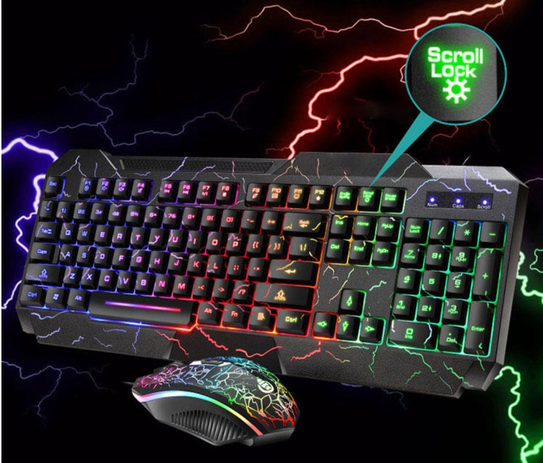 Backlight Gaming  Keyboard PC Mouse Combo image 6
